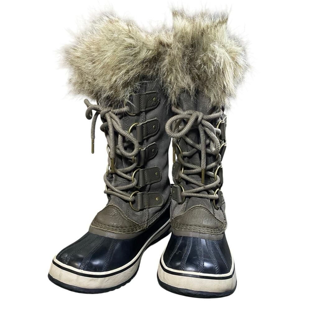 Sorel Joan of Arctic Quarry Gray Waterproof Boots - 8 - Picture 2 of 8